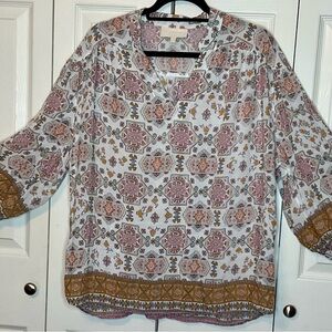 Grand and green Boho Chic Women's Top - Multicolor by Alia